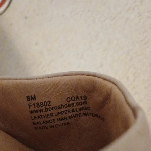 Born Light Tan Leather Open-Toe Sandals Womens 8 - Picture 9 of 9